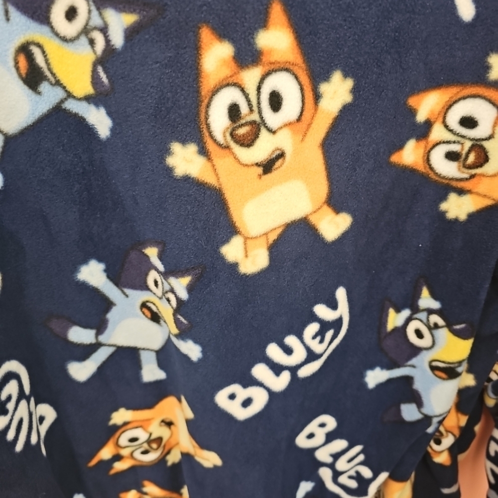 NWT Adult Unisex Size XXL Bluey & Bingo Polar Fleece Sweatshirt Pullover - Picture 9 of 9